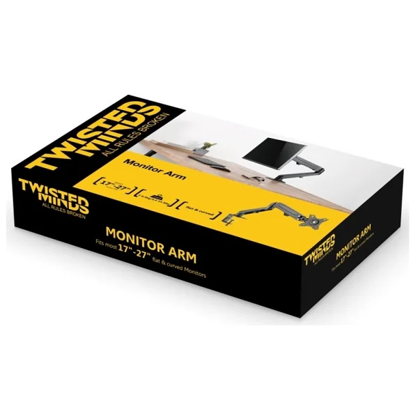 Twisted Minds TM-25-C06 17-27 inç Tek Kollu Amortisörlü Monitör Standı - Görsel 5