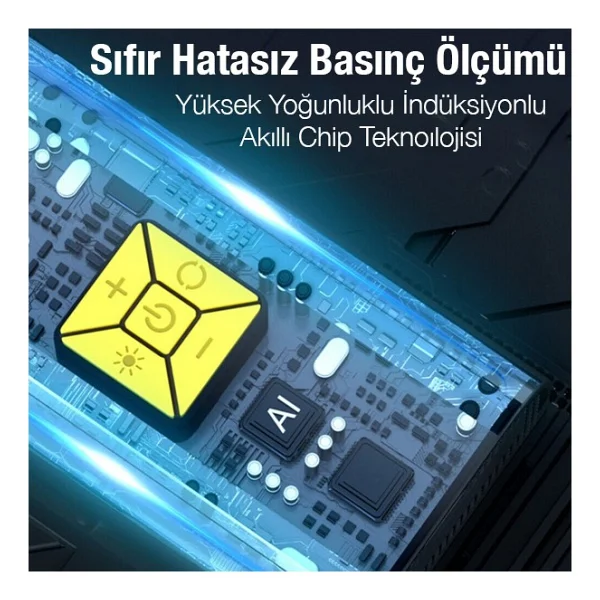 Ally ST-9620B Dijital Led Işıklı Taşınabilir Şarjlı Araç Kompresörü - Görsel 4