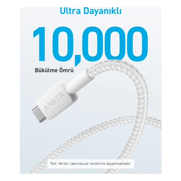 Anker 322 A81H6 1.8 m USB to Type-C Hızlı Şarj Kablosu - Görsel 3
