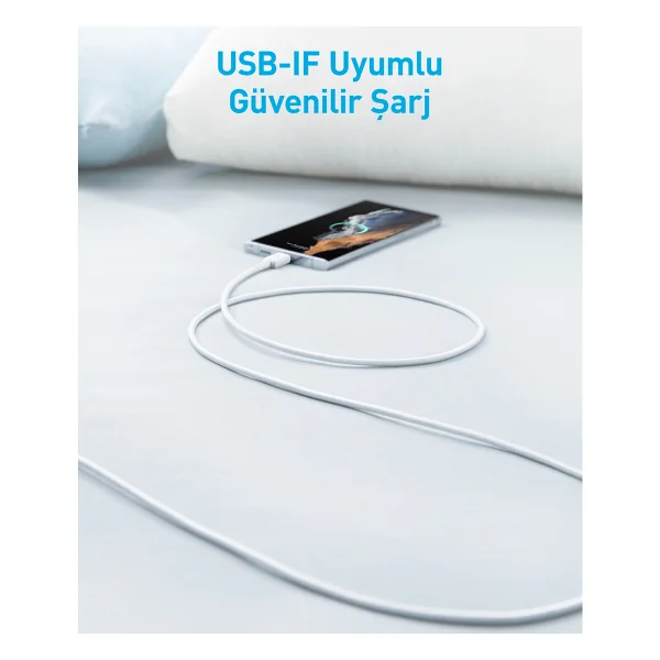 Anker 322 A81H6 1.8 m USB to Type-C Hızlı Şarj Kablosu - Görsel 4