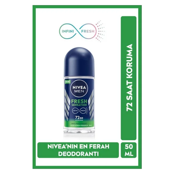 Nivea Men Fresh Sensation 50 ml Erkek Roll-On Deodorant - Görsel 3
