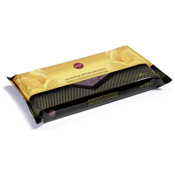 Elit Glutensiz Bitter Kuvertür Çikolata 2.5 kg - Görsel 7