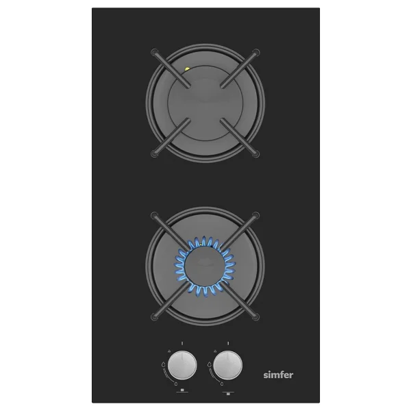 Simfer 3280 Siyah Cam Ankastre Domino Ocak - Görsel 3