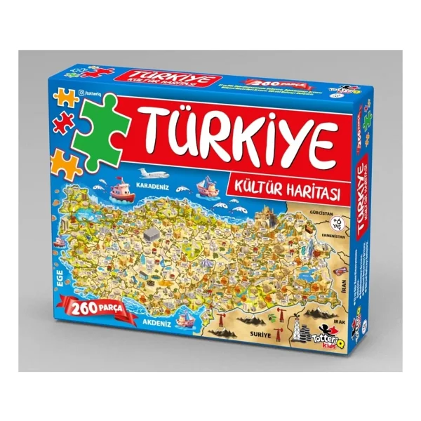 Totteriq 7213 Türkiye Kültür Haritası 260 Parça Puzzle - Görsel 4