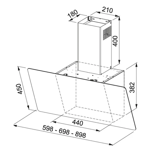 Franke FPJ 915 V WH/SS Smart Linear Beyaz Duvar Tipi Davlumbaz - Görsel 6