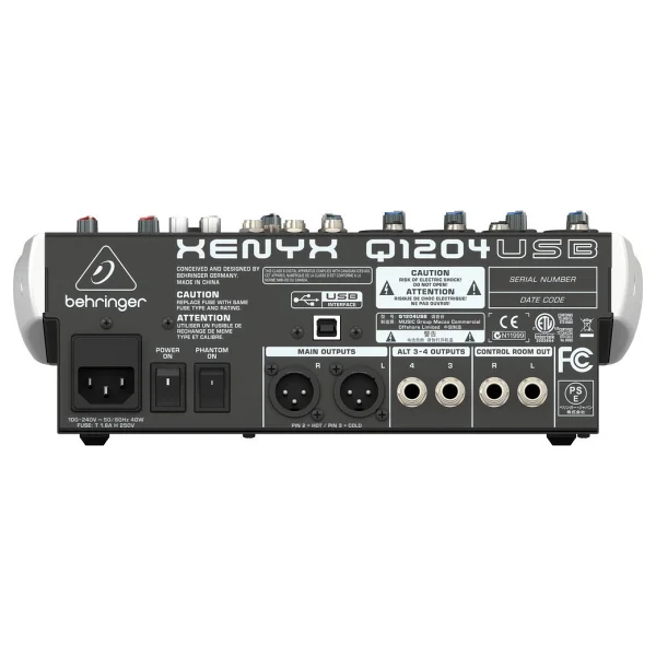 Behringer Xenyx Q1204USB 12 Kanal Mikser - Görsel 4