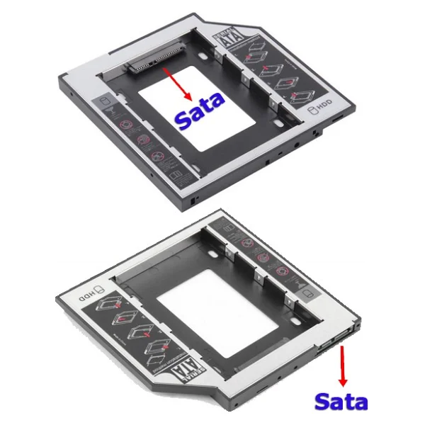 Notebook 2. Harddisk için Yuva Kutu 9.5mm Slim Laptop İkinci Hdd - Görsel 5