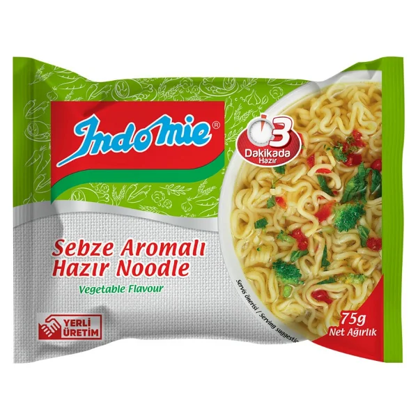 Indomie Sebzeli Hazır Noodle 75 gr - Görsel 3