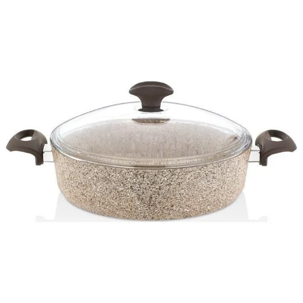 Falez Creamy 22 cm Kısa Granit Tencere - Görsel 4
