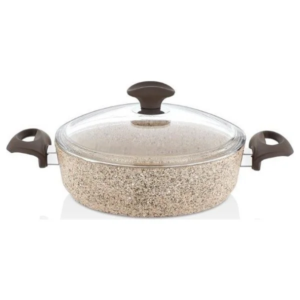 Falez Creamy 22 cm Kısa Granit Tencere - Görsel 5