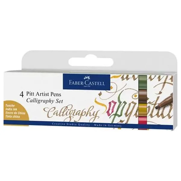 Faber-Castell Pitt Artist Calligraphy 4'lü Kalem Seti - Görsel 2