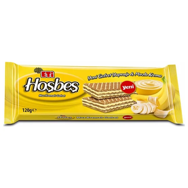 Eti Hoşbeş Muz Kremalı Gofret 120 gr - Görsel 2