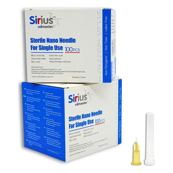 Sirius Unimaster Mezoterapi İğnesi 34G 4mm 100 Adet Steril Nano İğne ile İntradermal Uygulama - Görsel 5
