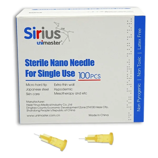 Sirius Unimaster Mezoterapi İğnesi 34G 4mm 100 Adet Steril Nano İğne ile İntradermal Uygulama - Görsel 2