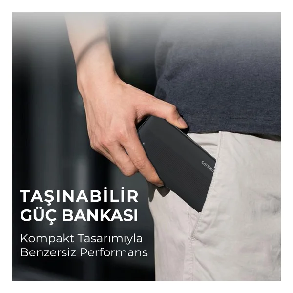Philips DLP2120 10000 mAh Hızlı Şarj Powerbank - Görsel 3
