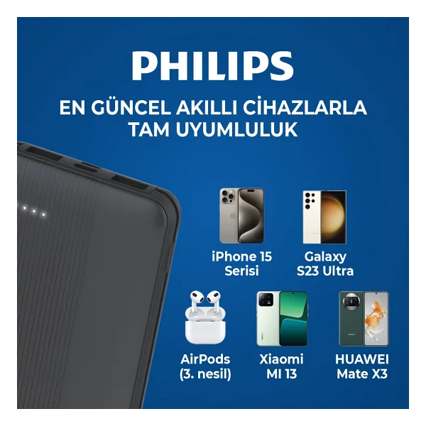 Philips DLP2120 10000 mAh Hızlı Şarj Powerbank - Görsel 4