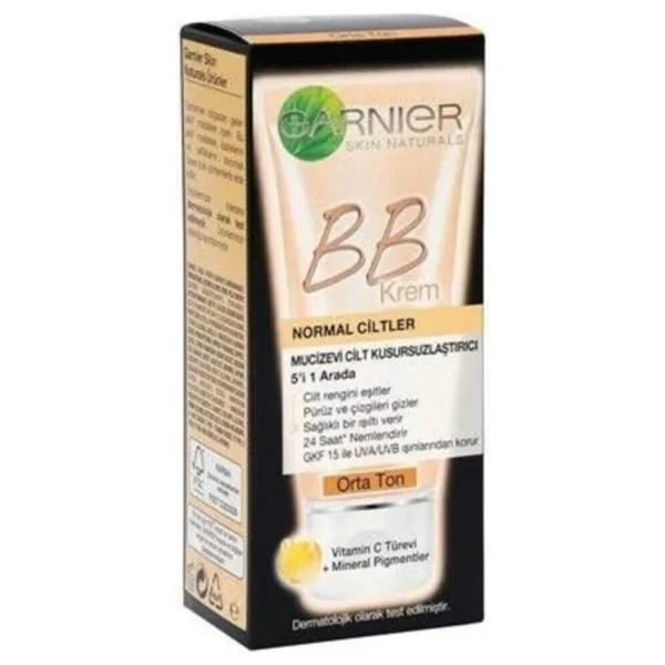 Garnier BB Krem 18 ml Orta Ton Normal Ciltler İçin Mucizevi Kusursuzlaştırıcı Etki ve Nemlendirici Formül - Görsel 2