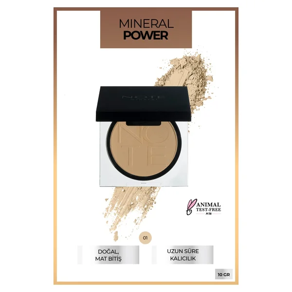 Note Mineral Mat Bitişli 01 Açık 10 gr Toz Pudra - Görsel 2