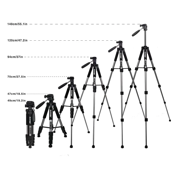 Zomei Q111 Profesyonel Alüminyum Tripod - Görsel 2