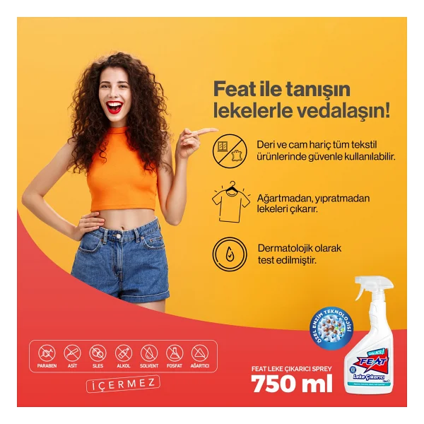 Feat Leke Çıkarıcı Sprey 750 ml - Görsel 3