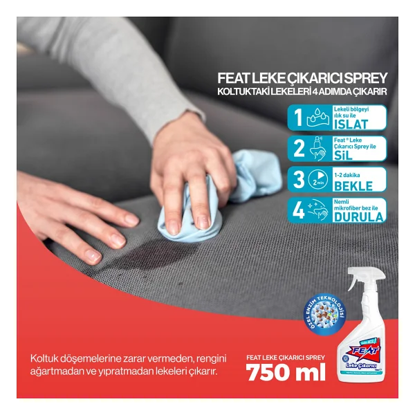 Feat Leke Çıkarıcı Sprey 750 ml - Görsel 5
