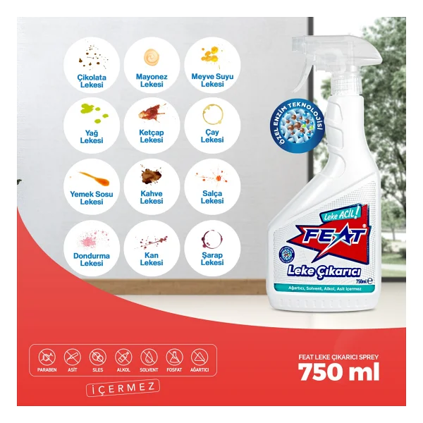 Feat Leke Çıkarıcı Sprey 750 ml - Görsel 6