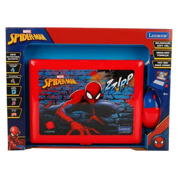 Lexibook Spiderman Eğitici Laptop 5 - 7 Yaş İçin Eğlenceli Oyunlar ve Özellikler - Görsel 3