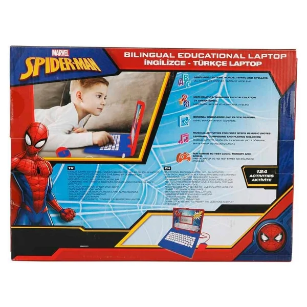 Lexibook Spiderman Eğitici Laptop 5 - 7 Yaş İçin Eğlenceli Oyunlar ve Özellikler - Görsel 4