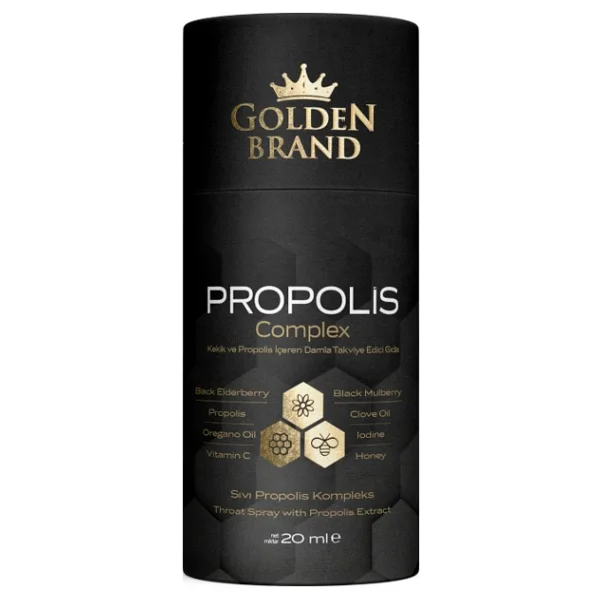 Golden Brand Propolisli ve Kekikli Bitkisel 20 ml Damla - Görsel 3