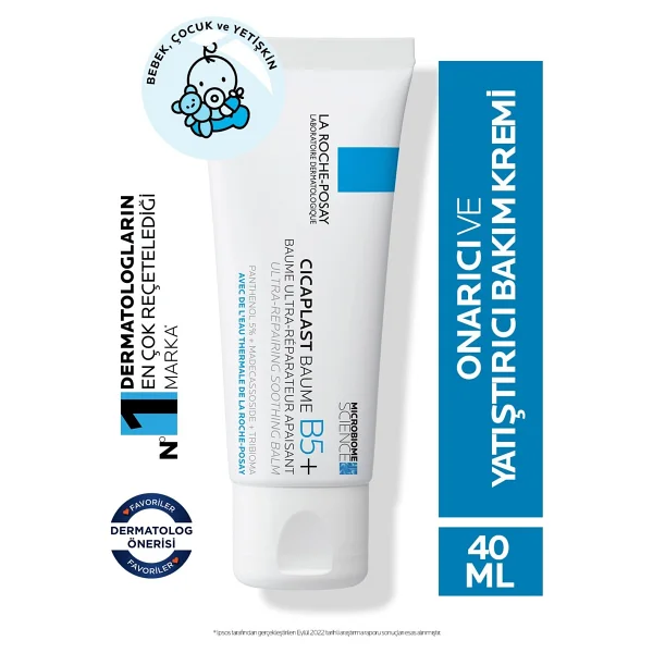 La Roche-Posay Cicaplast Baume B5+ Yatıştırıcı ve Onarıcı Bakım Kremi 40 ml - Görsel 5