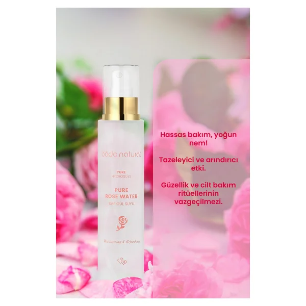 Bade Natural Saf ve Doğal Gül Suyu 100 ml - Görsel 2