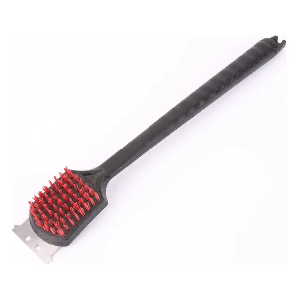 Aygaz Barbekü Fırçası, Aşındırmaz Plastik, Çelik Ek Sıyırıcı, Barbekü Temizleyici, Ergonomik Barbekü Izgara Temizleme Fırçası, Uzun Saplı - Görsel 4
