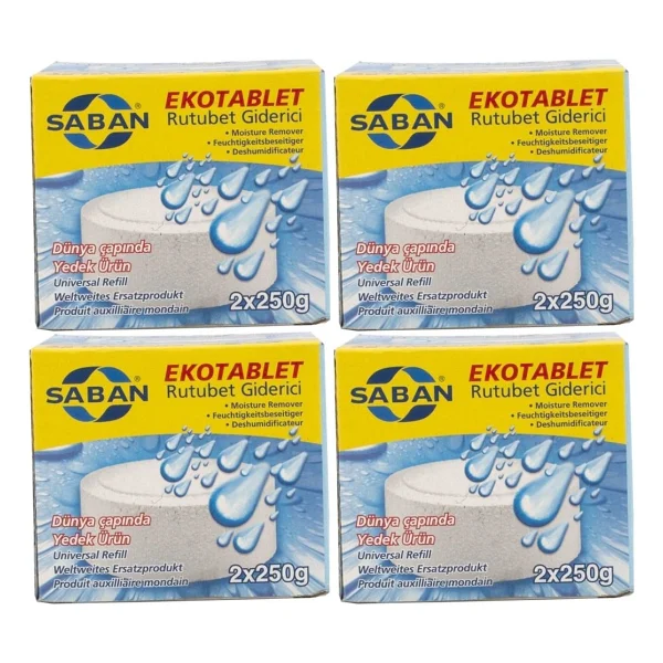 Saban Saban nem Alıcılı ve Rutubet Giderici Yedek Tablet 2X250 gr Naturel 3'lü Paket - 3 Adet - Görsel 3
