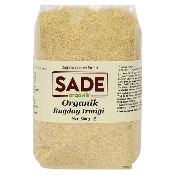 Sade Organik Buğday İrmiği 500 gr - Görsel 3