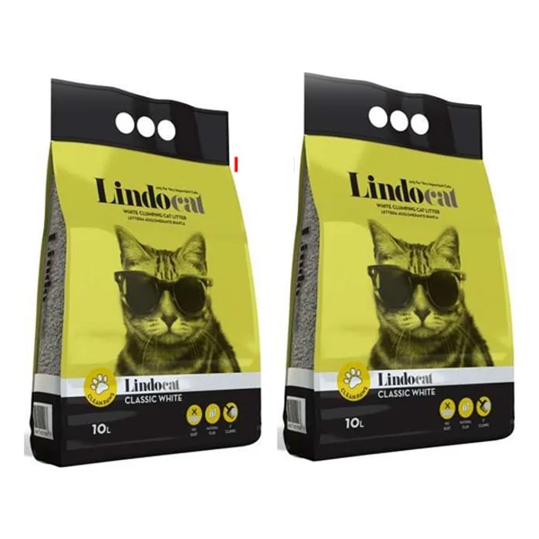Lindo Cat Kokusuz 10 lt 2'li Kalın Taneli Bentonit Kedi Kumu - Görsel 2