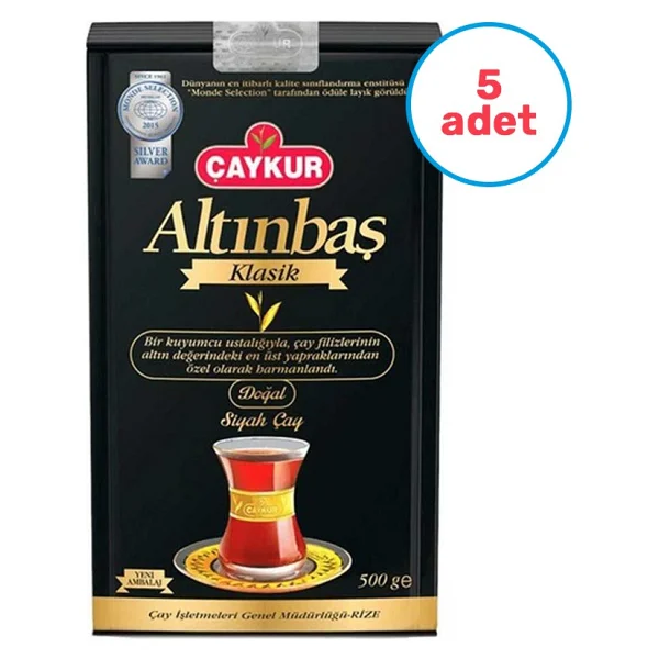 Çaykur Altınbaş 500 gr 5'li Çay - Görsel 2