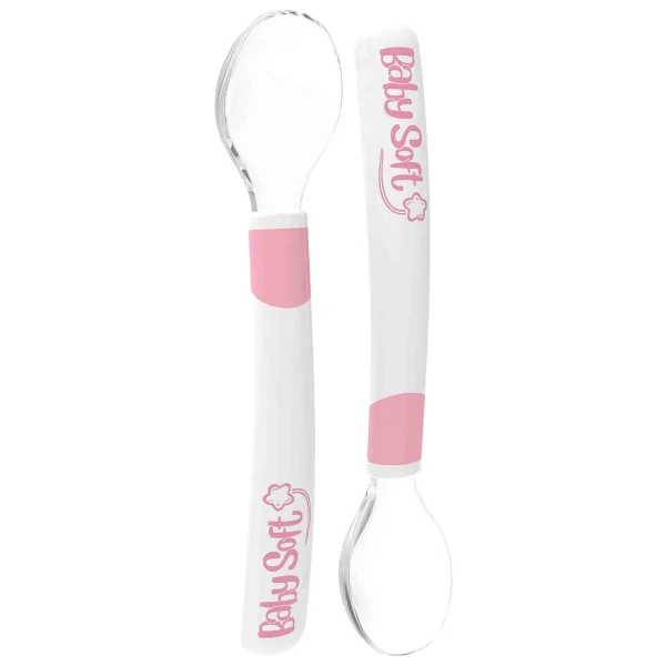 Baby Soft 2'li Silikon Mama Kaşığı Mavi - Görsel 4