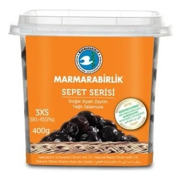 Marmarabirlik Lüks 400 gr 3xs Siyah Zeytin - Görsel 2
