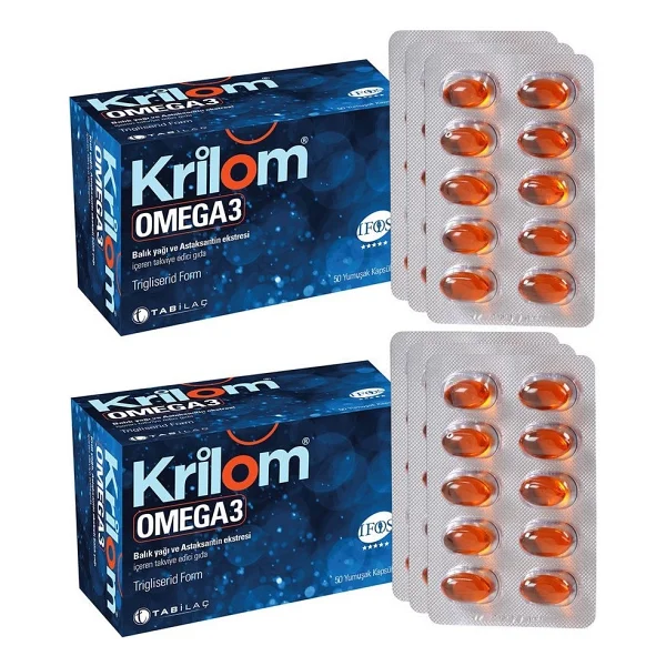 Krilom Omega 3 Balık Yağı 50 Kapsül 2'li - Görsel 2