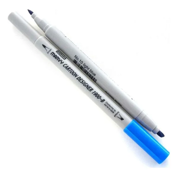 Marvy 1900-B Cartoon Designer Grafik Marker Kalemi - Görsel 7