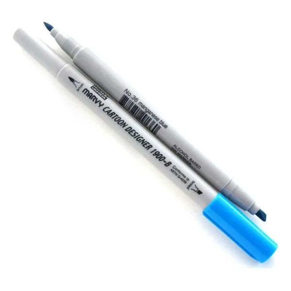 Marvy 1900-B Cartoon Designer Grafik Marker Kalemi - Görsel 5