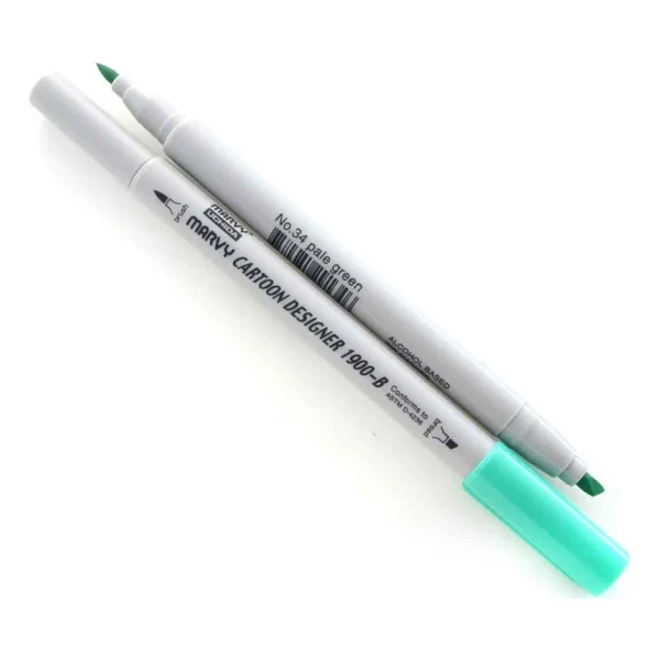Marvy 1900-B Cartoon Designer Grafik Marker Kalemi - Görsel 6