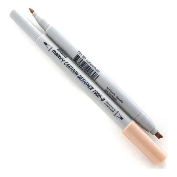 Marvy 1900-B Cartoon Designer Grafik Marker Kalemi - Görsel 3