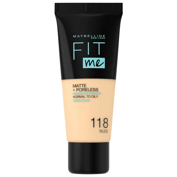 Maybelline Fit Me Matte + Poreless 118 Nude 30 ml Likit Fondöten - Görsel 2