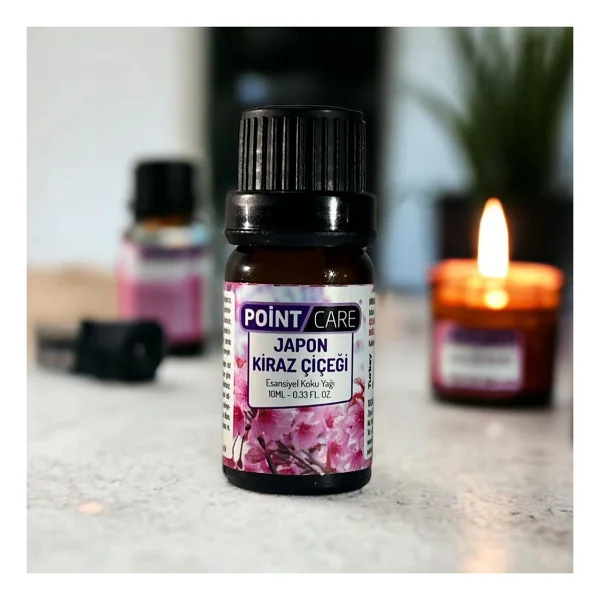 AY MAGNET Point Care Japon Kiraz Çiçeği Kokulu Mum Esansı 10ML , Mum Koku Soya Wax Esansı (1 Adet) - Görsel 3