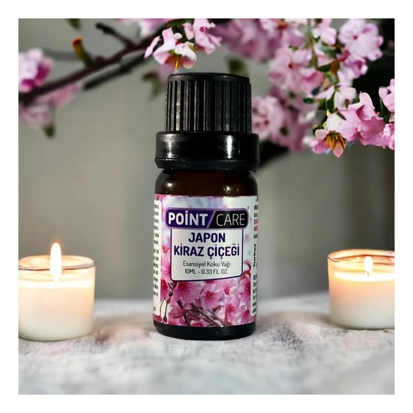 AY MAGNET Point Care Japon Kiraz Çiçeği Kokulu Mum Esansı 10ML , Mum Koku Soya Wax Esansı (1 Adet) - Görsel 4