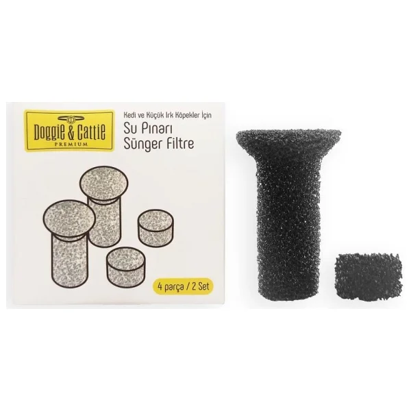 Cattie Kedi Kopek Su Pinari Sunger Filtre 4Lu - Görsel 2