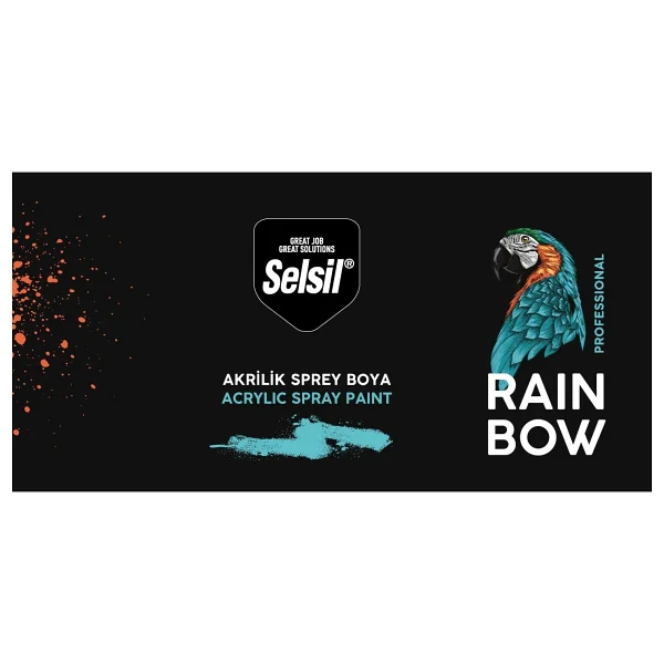 Selsil Rainbow Akrilik Sprey Boya Gümüş Gri 400 Ml. - Ral7001 - Görsel 5