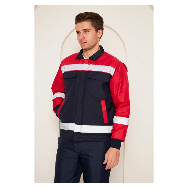 Orange Safety Turuncu-Lacivert Soğuk Hava İş İş Montu Takım Su Ve Rüzgar İticili (XL) - Görsel 8