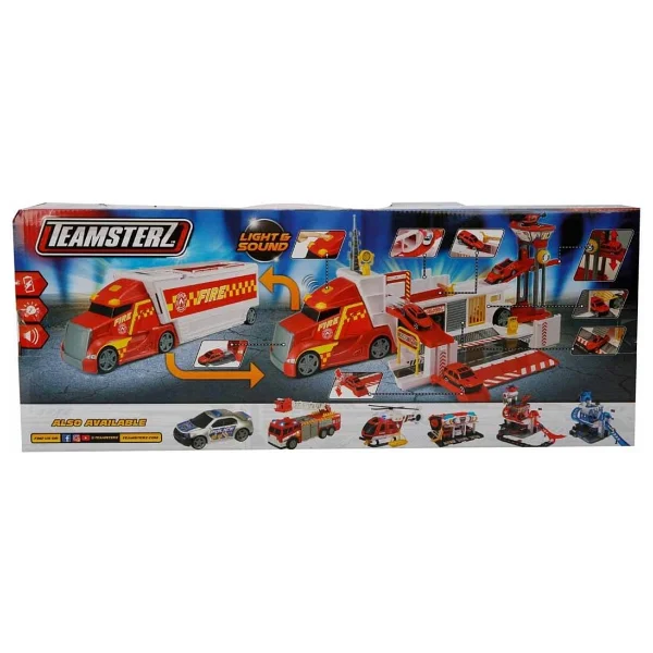 Teamsterz Sesli ve Işıklı Dönüşebilen İtfaiye Komuta Tırı - Görsel 4